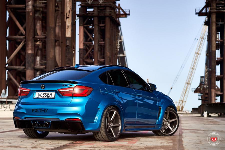  BMW X6 M on Vossen Wheels (VPS-303) 2017 года  (фото 22 из 28)